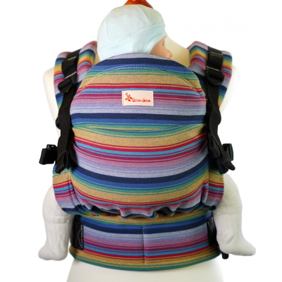 Nosidło ergonomiczne z chusty dla dziecka od 4 m. do 20 kg - motyw Striped kolorowy